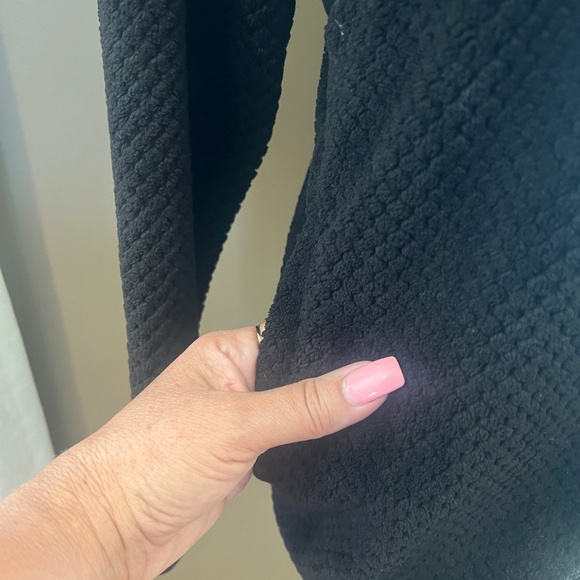 Women's Fila Sport Black Faux Fur Zip Up Jacket, Size Large - Picture 5 of 12